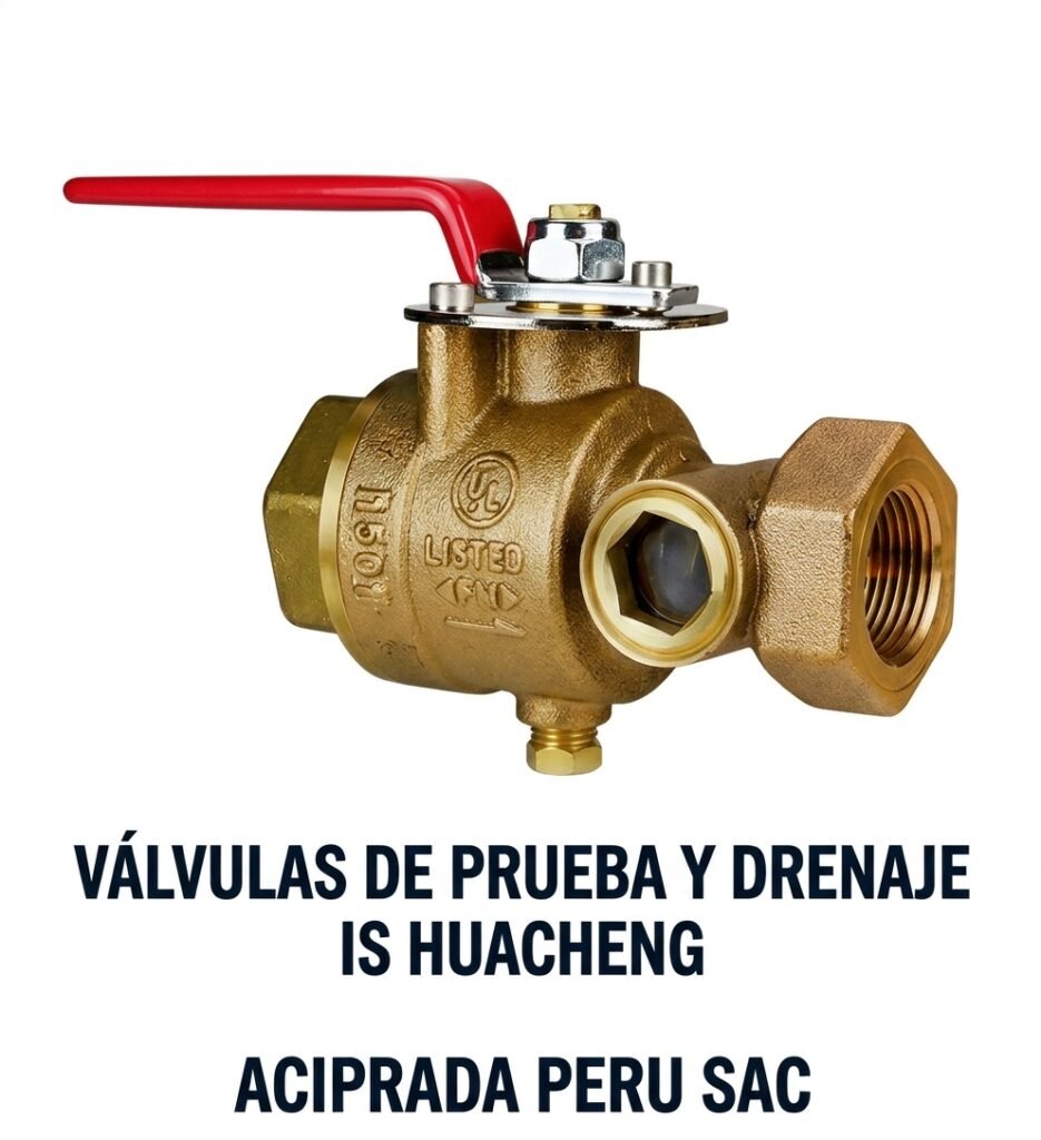 VALVULAS DE PRUEBA DE DRENAJE